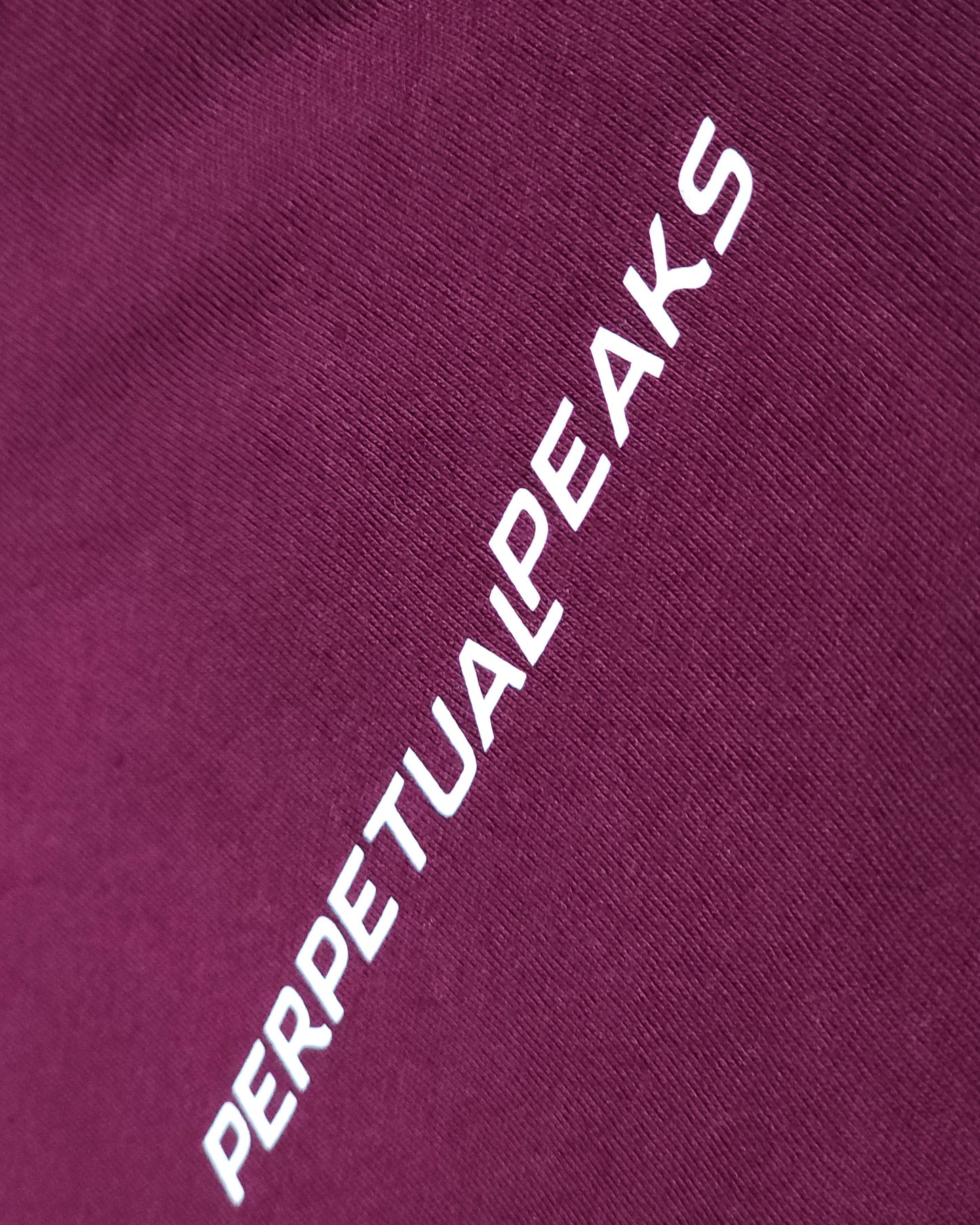 Perpetual Peaks Tank Top Maroon Detail